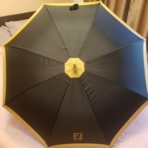 Fendi umbrella Parfume black and gold